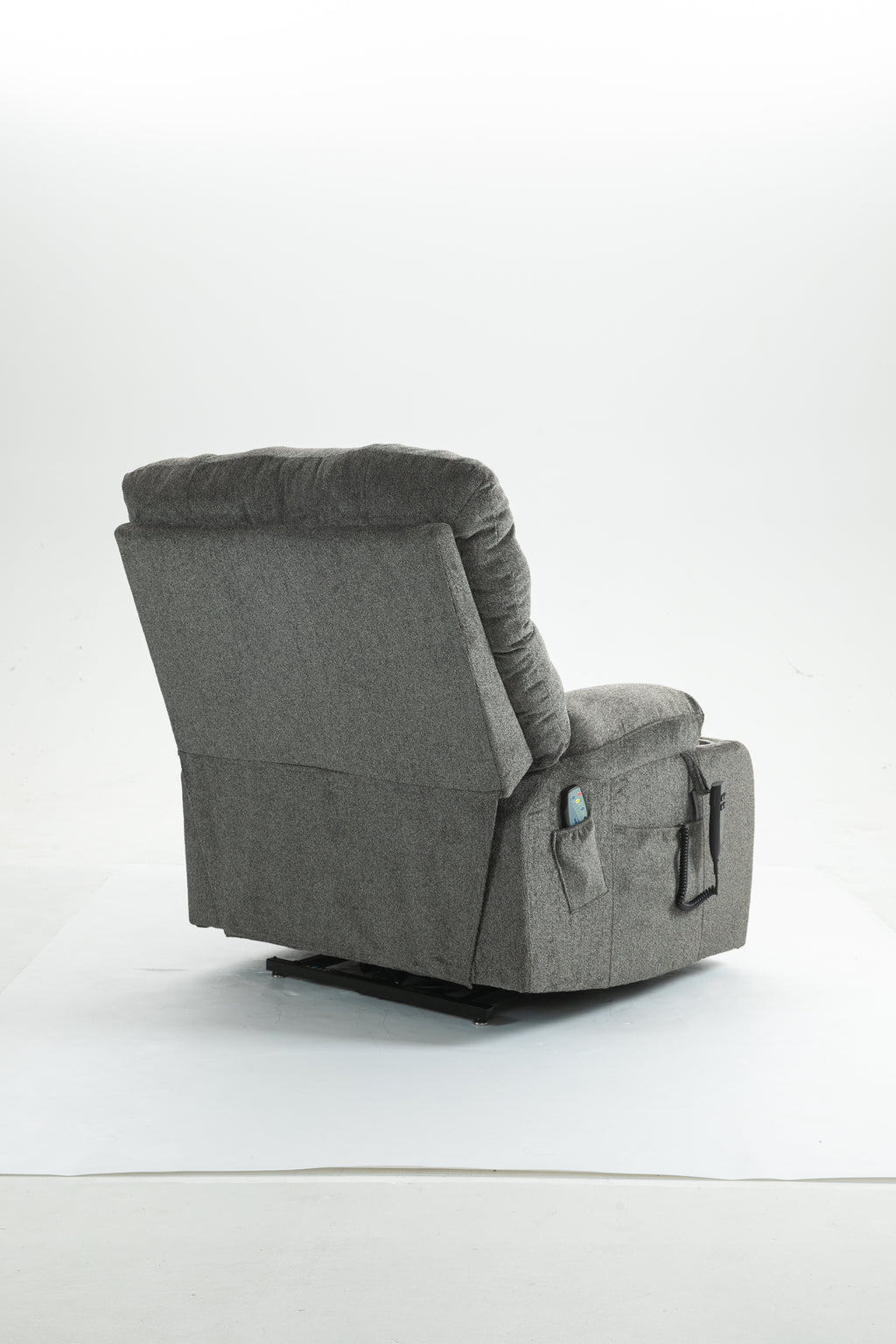 Lift Chair for Big and Tall Person with Inconvenient Legs: High Density Foam Lift Sofa with Heat and Massage, 2 Pockets, 2 Cup Holder, 2 Remote, OKIN Motor - Grand Goldman Shop
