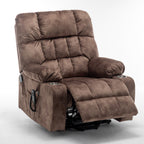 Lift Chair for Big and Tall Person with Inconvenient Legs: High Density Foam Lift Sofa with Heat and Massage, 2 Pockets, 2 Cup Holder, 2 Remote, 2 OKIN Motor - Grand Goldman Shop