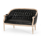 French Country Chesterfield Style Tufted Loveseat - Grand Goldman Shop