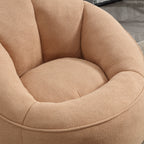 Bedding Bean Bag Sofa Chair with High-Pressure Foam and Footrest, Tan Microfiber - Grand Goldman Shop