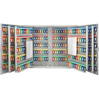 Adjustable Key Cabinet with Key Lock for Secure Storage, Gray Steel, 600-Key Capacity - Grand Goldman
