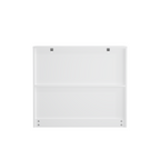 White Wooden Kids Toy Storage Organizer with Large Drawer and Low Bookshelf for Nursery & Playroom, Engineered Wood Cabinet f