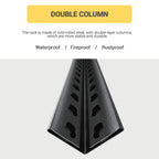 Industrial Heavy-Duty 5 Tier Metal Garage Shelving Unit, 2000LBS Capacity, Adjustable Storage Rack, Black, 31.5'W x 15.7'D x 63'H - Grand Goldman Shop
