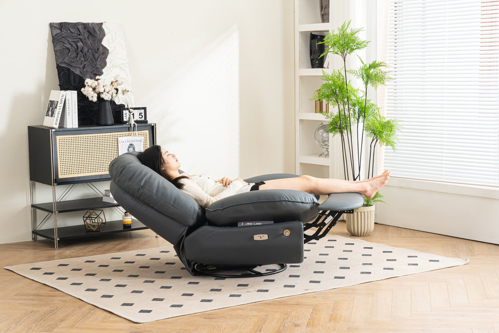 Power Recliner Swivel Glider USB Charger With Bluetooth Music Player Different Function Sleep Working Game and Leisure Model - Grand Goldman Shop