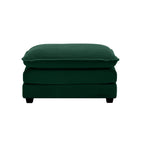 Ottoman Footstool in Corduroy Fabric, Can be Used with 2 Seater Sofas, 3 Seater Sofas and 4 Seater Sofas,Green Corduroy Fabric - Grand Goldman Shop