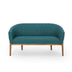 Mid Century Modern Loveseat with Channel Stitched Backrest - Grand Goldman Shop