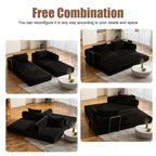 78 Inch Convertible Sleeper Sofa Bed, Futon Boneless Couch Lounge Loveseat with Pull Out Bed, No Assembly Required - Grand Goldman Shop