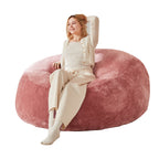6FT bean bag chair, memory foam filling, adult and teen bean bag chair, soft sofa with removable flannel cover, round sofa for living room, bedroom, college dorm. - Grand Goldman Shop