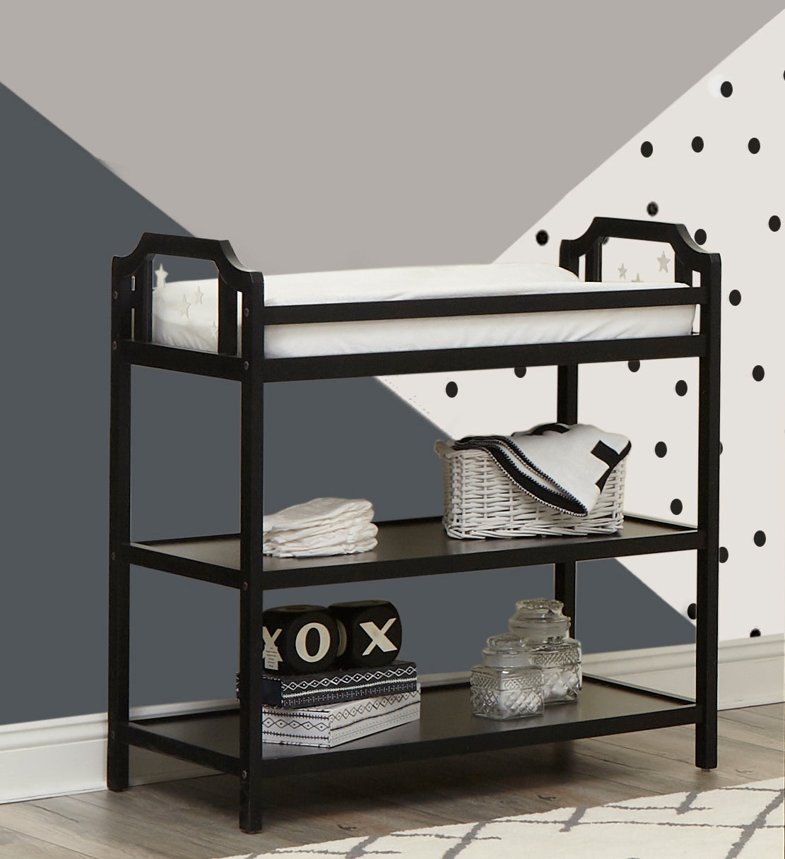 Celeste Changing Table Black - Grand Goldman