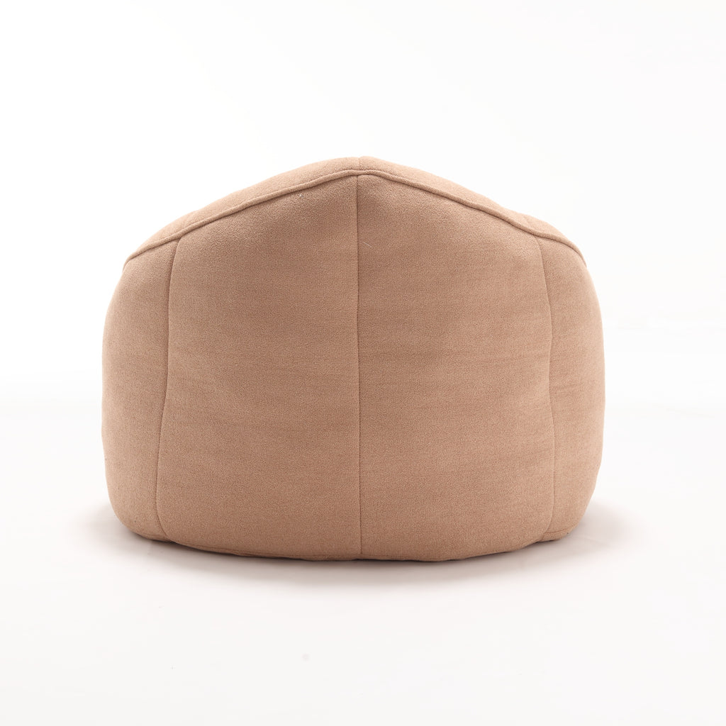 Bedding Bean Bag Sofa Chair with High-Pressure Foam and Footrest, Tan Microfiber - Grand Goldman Shop