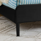 Black Velvet Upholstered Platform Bed Frame with 2 Storage Drawers and Adjustable Sofa Bed, Full Size - Grand Goldman Shop
