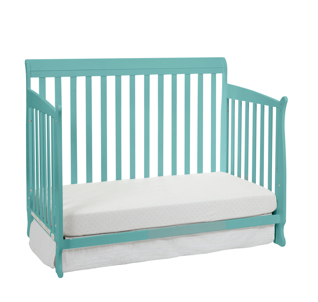 Riley 4-in-1 Convertible Crib Turquoise | Premium Home Decor - Grand Goldman