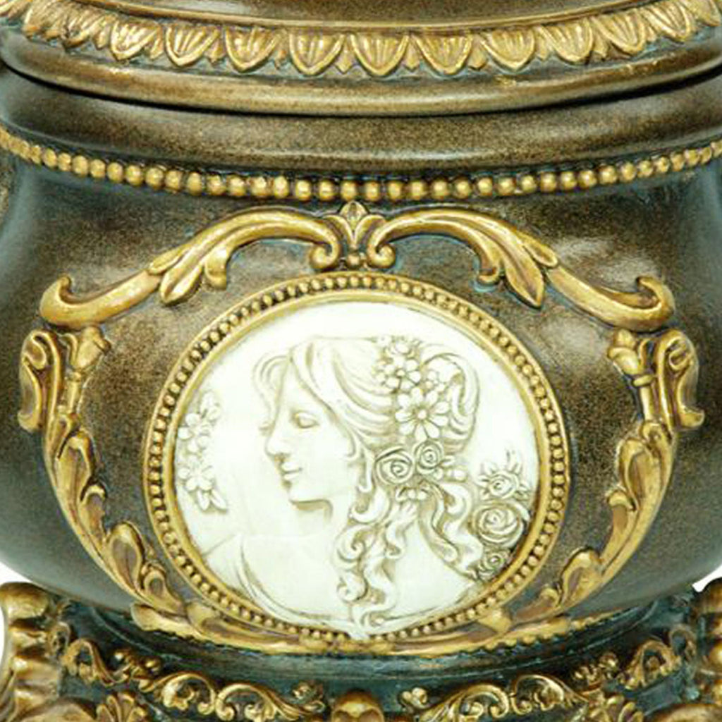 9' Tall Decorative Jewelry Box, Bronze finish - Grand Goldman Shop