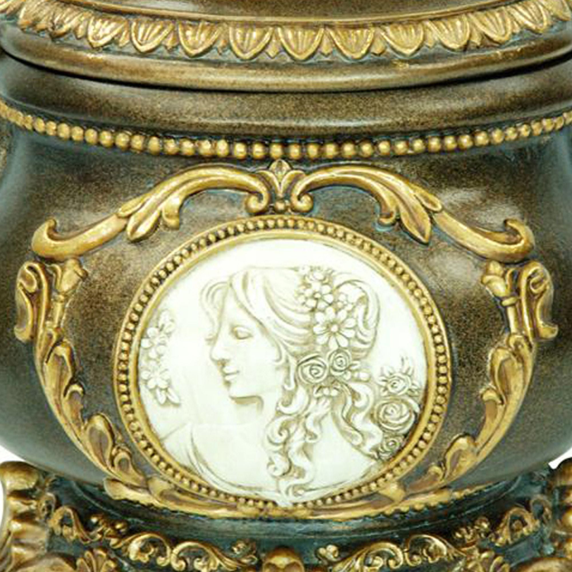 9' Tall Decorative Jewelry Box, Bronze finish - Grand Goldman Shop