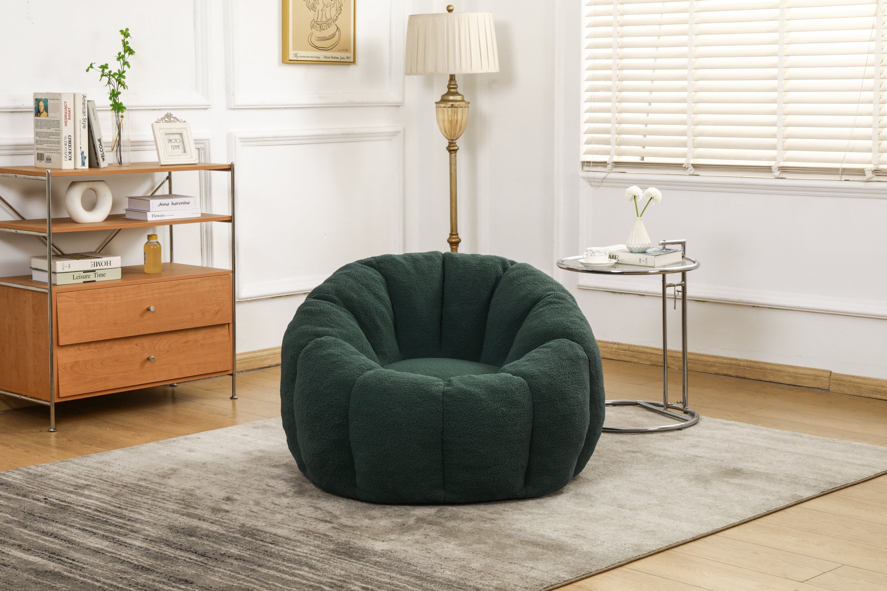 Bean Bag Chair, Bean Bag Sofa Chair with Armrests Stuffed High-Density Foam, Lazy Sofa Comfy Chairs BeanBag Chair for Adults in Living Room,Bedroom Reading - Grand Goldman Shop