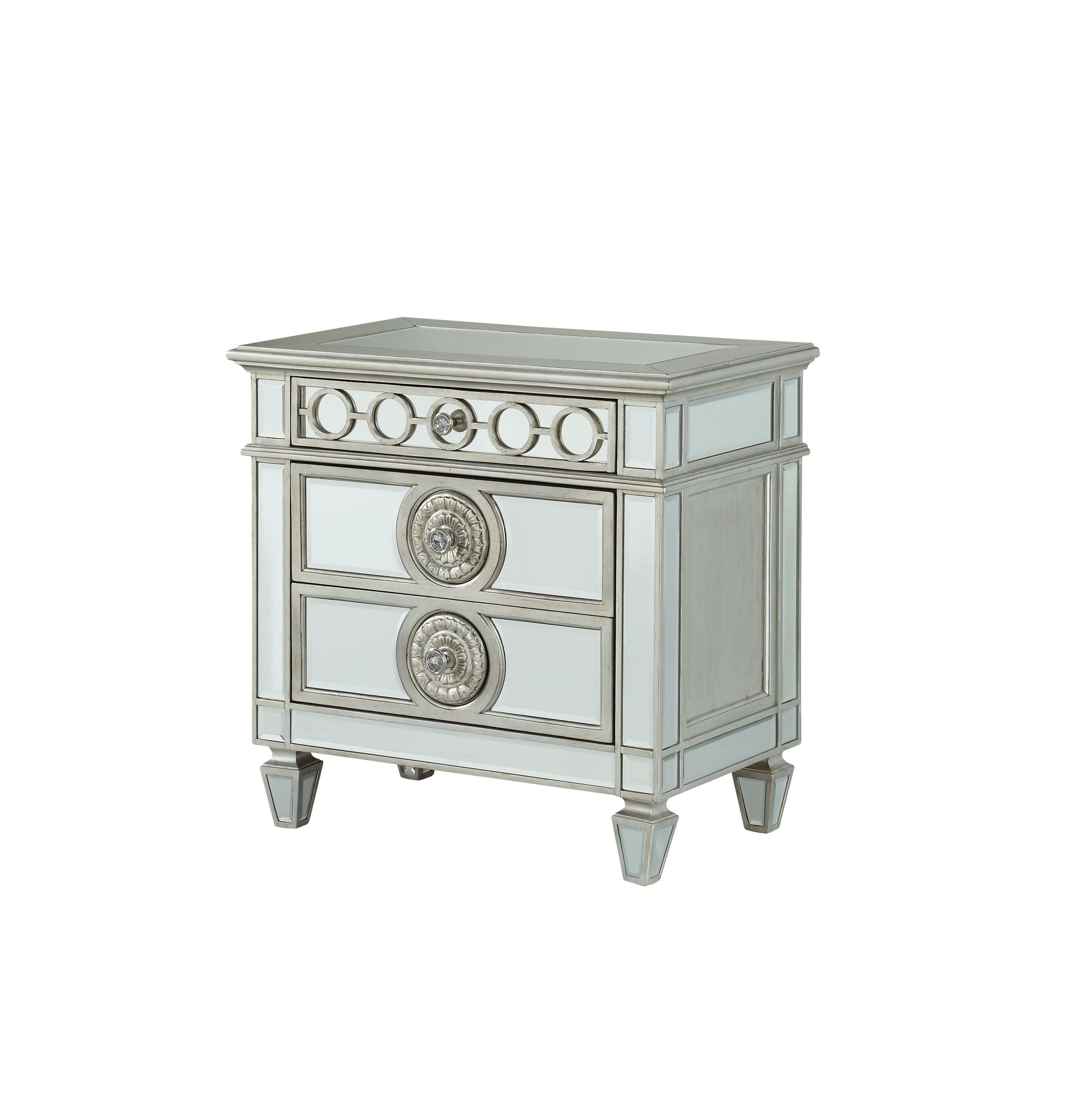 Varian Mirrored Nightstand - Grand Goldman Shop