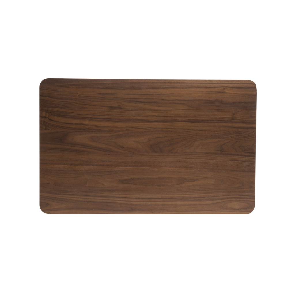 Mid-Century Modern Dining Table with Walnut Rubberwood Legs and Faux Wood Top, 47.20' W x 29.50' D x 29.50' H - Grand Goldman Shop