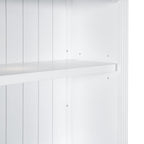 83.4'Tall Bookshelf with 3 pieces LED Lighting, Modern Bookcase with 2 Doors and 1 Drawer,Storage Bookcase with Open Shelves for Living Room,Home Office,White - Grand Goldman Shop