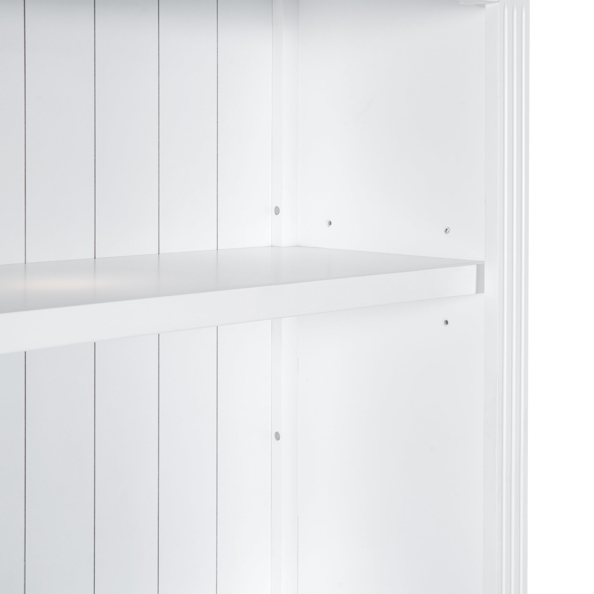83.4'Tall Bookshelf with 3 pieces LED Lighting, Modern Bookcase with 2 Doors and 1 Drawer,Storage Bookcase with Open Shelves for Living Room,Home Office,White - Grand Goldman Shop
