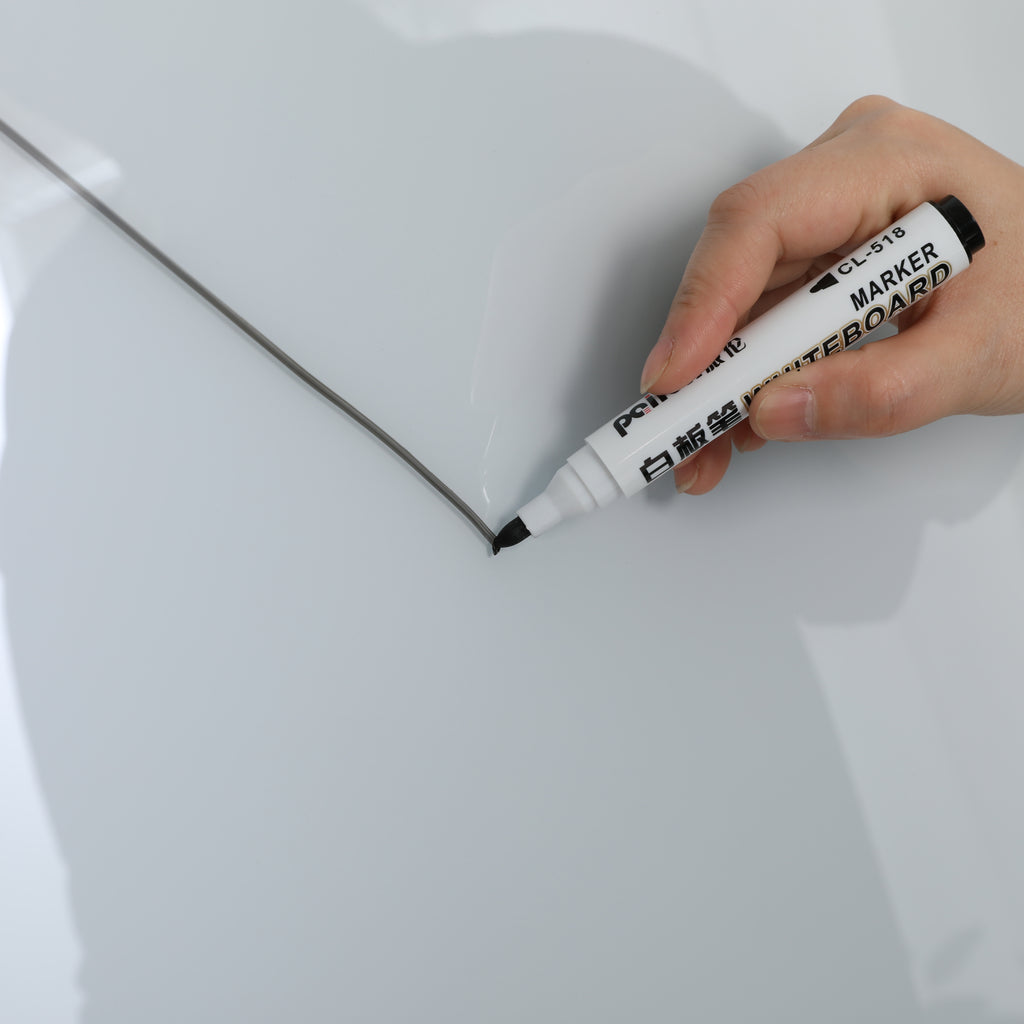 Removable Adjustable Height Tempered Glass Whiteboard, Magnetic Dry Erase Whiteboard, 36' x 24', Home School Supplies or Home Office Decor Includes 2 Magnets 2 Markers 1 Eraser - Grand Goldman Shop
