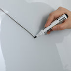 Removable Adjustable Height Tempered Glass Whiteboard, Magnetic Dry Erase Whiteboard, 36' x 24', Home School Supplies or Home Office Decor Includes 2 Magnets 2 Markers 1 Eraser - Grand Goldman Shop