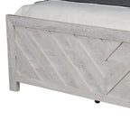 DENVER Modern Full 5PC Bedroom Set Made with Wood in Natural Finish, Full Size Bed & Storage Furniture - Grand Goldman Shop
