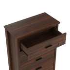 4PCS Bedroom Sets, Wooden Queen Size Bed Frame with Storage Headboard and Charging Station, 2 Nightstands with 2 Drawers, 1 Dresser with 5 Drawers, Walnut(old SKU HL000102AAD) - Grand Goldman Shop