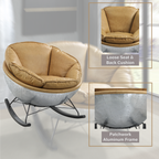 Pippin Morocco Top Grain Leather Rocking Chair - Grand Goldman Shop