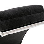 COOLMORE Luxury Upholstered Chaise Lounge Chair with Vibration for Relaxation, Modern Fixed Back Fabric Leisure Recliner Sofa for Living Room/Bedroom - Grand Goldman Shop