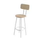 Bar table, equipped with 2 bar stools , with backrest and partition - Grand Goldman Shop