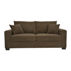69-inch Two-Seater Sofa with Textured Fabric, Comfortable Upholstered Couch in , Wood and Fabric Frame with Sturdy Plastic Legs for Living Room, Apartment, Office - Grand Goldman Shop