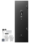 4 Gun Safe, Long Gun Cabinet for Rifles and Pistols, Quick Access Rifle Safe with 2 Ammo Slots, 2 Pistol Pockets & 2 Adjustab