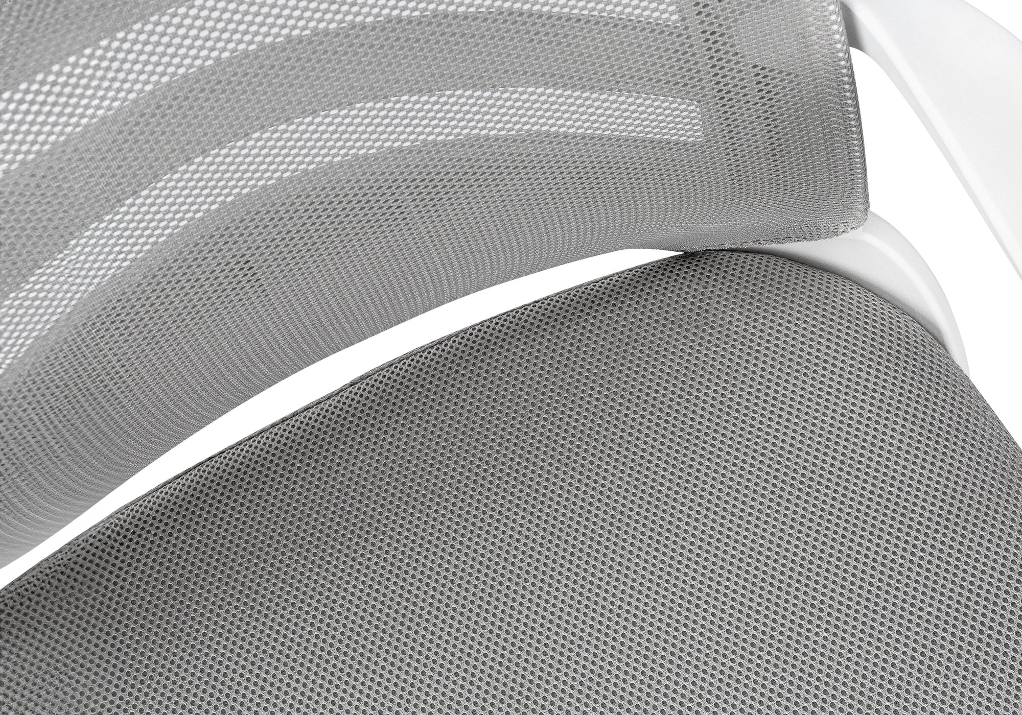 Office Chair, Adjustable Height, Swivel, Ergonomic, Armrests, Computer Desk, Work, Grey Mesh, Chrome Metal, Contemporary, Mod