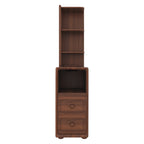 End Table with Drawers, Corner Table with Open Shelves, Tall Side Table for Bedroom and Corner(Expect Arrival Date 2025/4/16) - Grand Goldman Shop