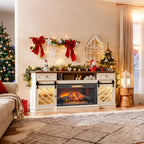 42 inch Infrared Electric Fireplace with Removable Trim kit Insert, Touch Panel Home Decor Heater - Grand Goldman Shop