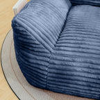 Bean Bag Chair for Adults with Armrests - Oversized Comfy Beige Beanbag Lounge Lazy Floor Sofa Chair for Living Room, Bedroom & Dorm, Cozy Fluffy Single Cloud Mini Couch - Grand Goldman Shop