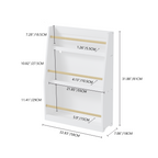 Stylish 3 Tier Kids Book Shelf,Kids Book Rack, Helps Keep Bedrooms, Playrooms, and Classrooms Organized,White - Available at 