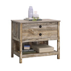 Lateral File with Rustic Style, Brown finish - Grand Goldman