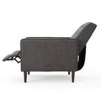Macedonia Mid-Century Modern Button Tufted Fabric Recliner - Grand Goldman Shop