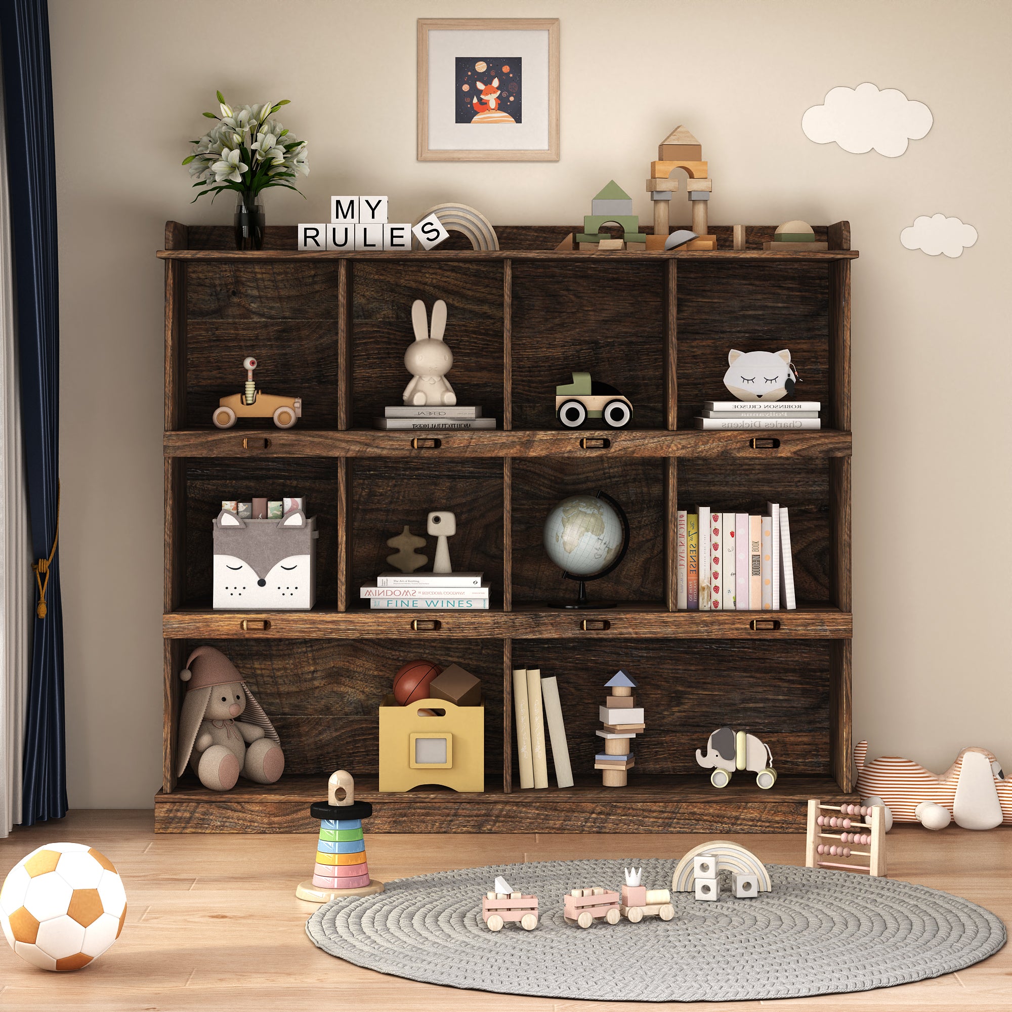10-shelf Bookcase - Grand Goldman Shop