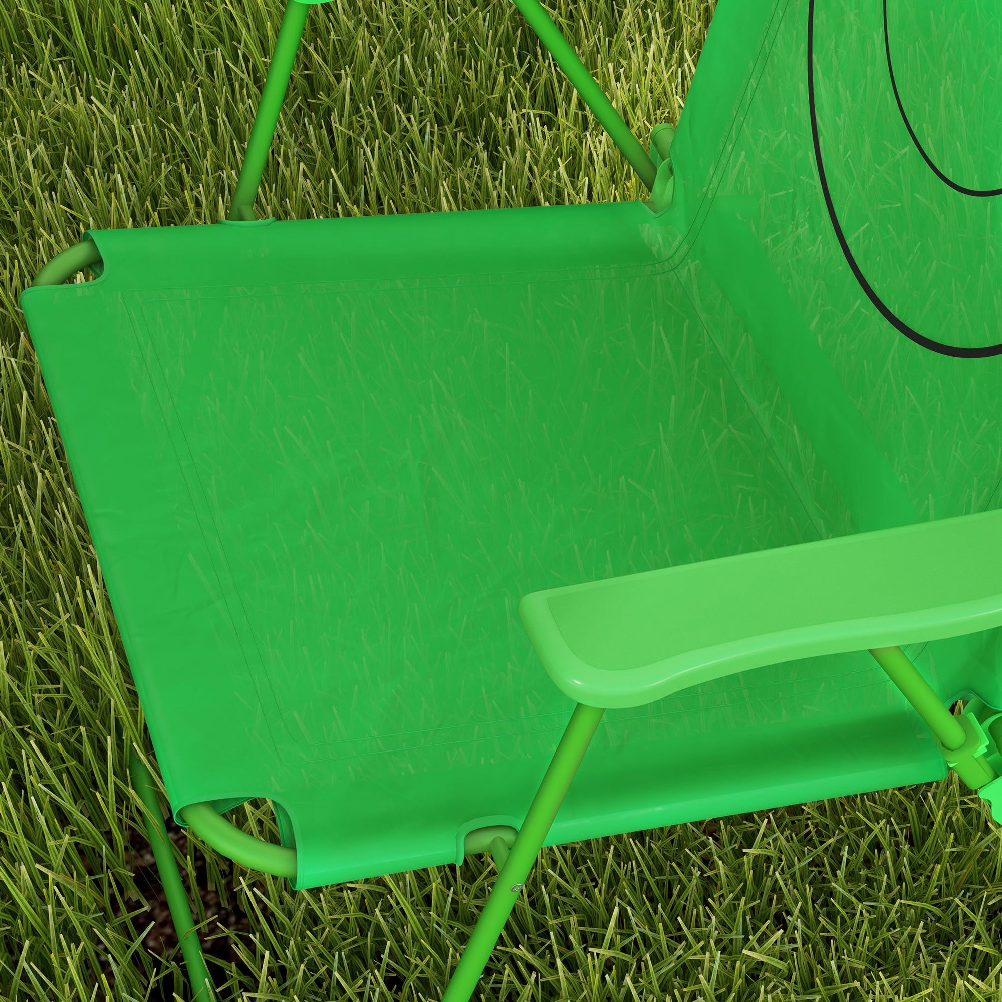 Folding Kids Table and Chair Set for Garden, Backyard, Green - Grand Goldman