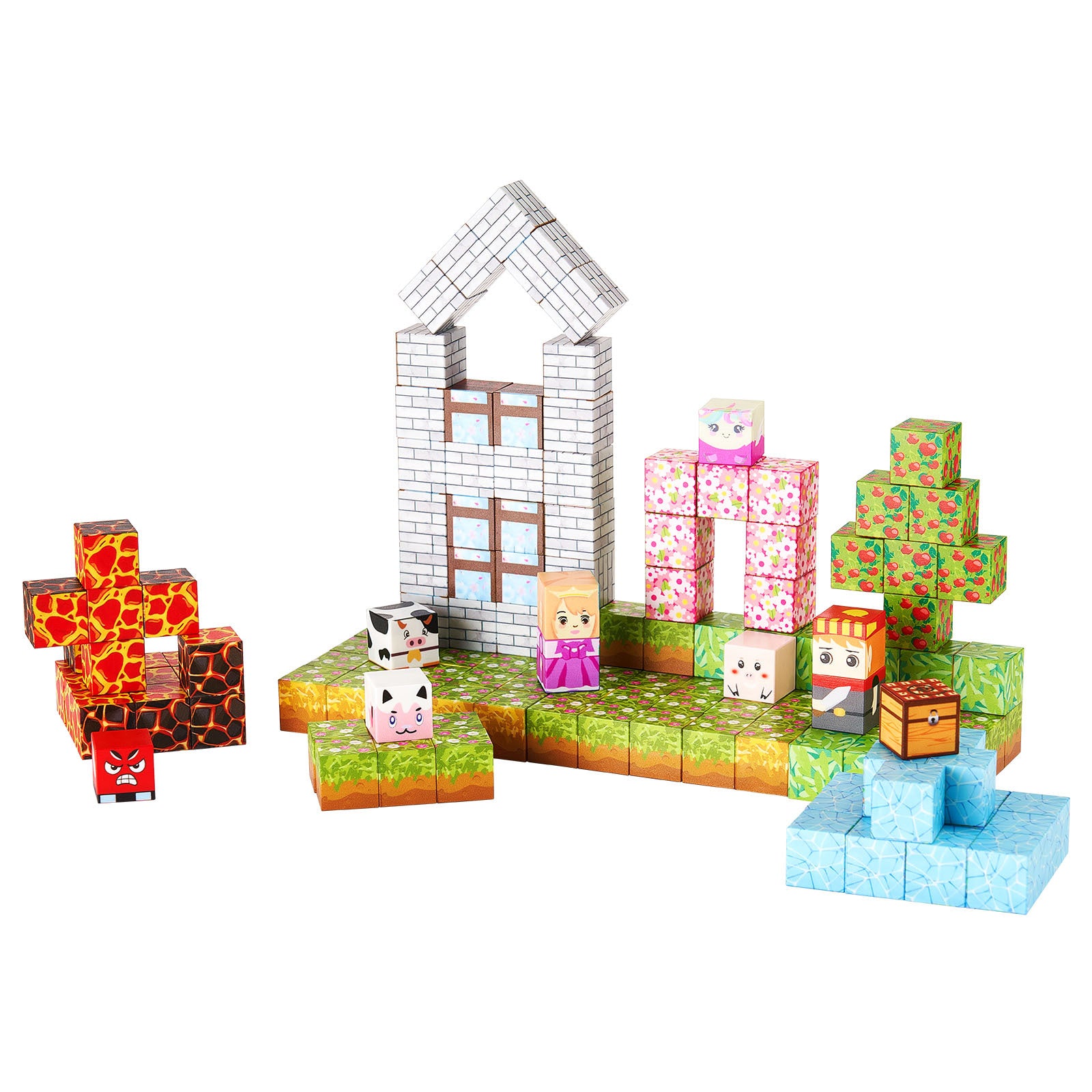 Magnetic Blocks 150 PCS Forest Castle Set STEM Montessori Sensory Toys - Grand Goldman