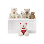 Open Toy Storage Box for Kids, White Wooden Organizer Bin for Plush Toys, Books, Nursery or Playroom Use - Grand Goldman