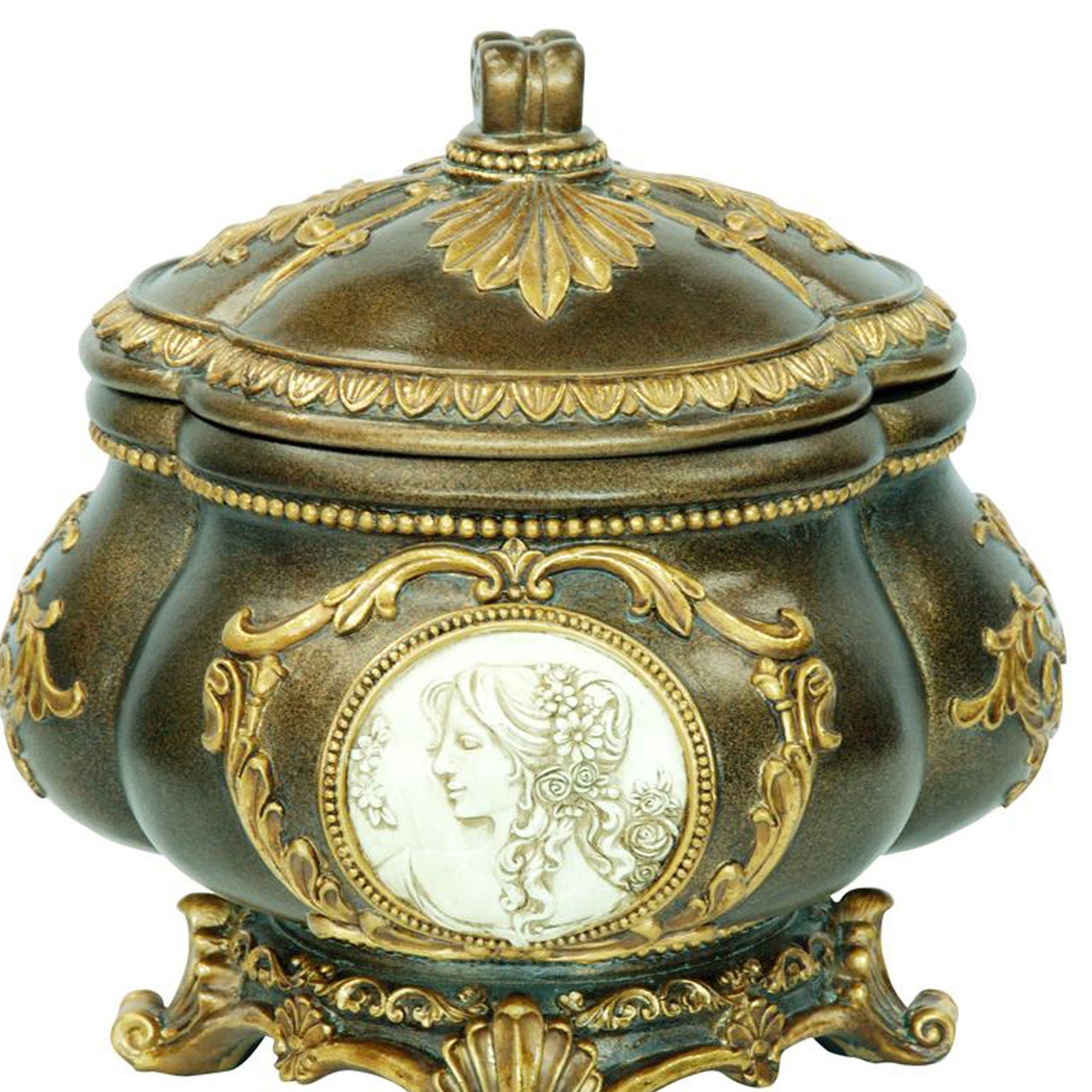 9' Tall Decorative Jewelry Box, Bronze finish - Grand Goldman Shop