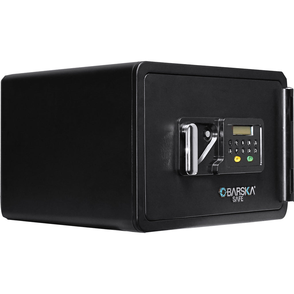 Keypad Fireproof Security Safe in Black Steel, 0.54 Cubic Ft, Durable and Secure | Premium Home Decor - Grand Goldman