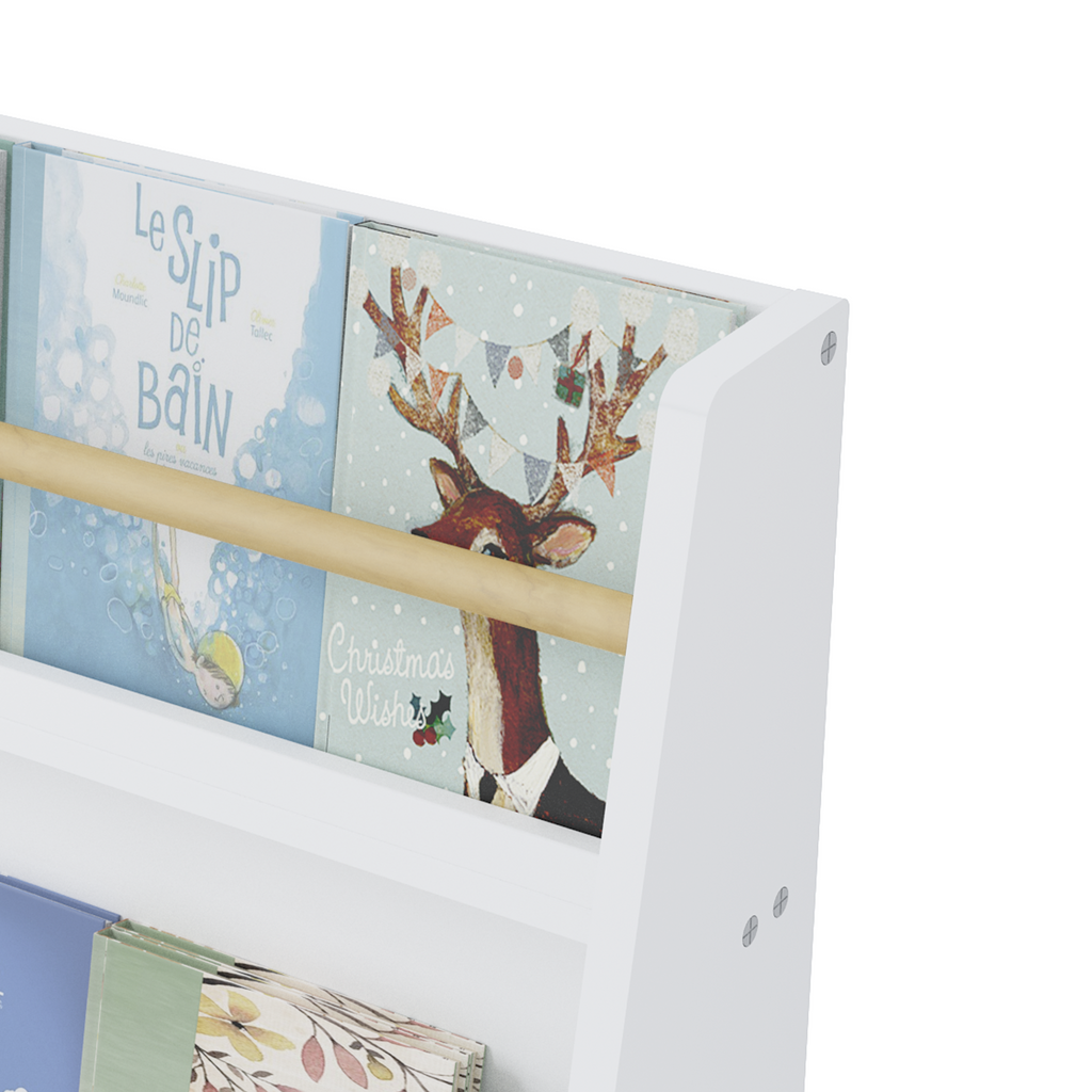 Stylish 3 Tier Kids Book Shelf,Kids Book Rack, Helps Keep Bedrooms, Playrooms, and Classrooms Organized,White - Available at 