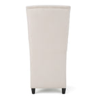 Alight Upholstered Dining Chair with High Back and Birch Wood Legs, Beige - Grand Goldman Shop