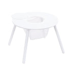 Children's White Panel Table with 4 Chairs Set, Multi-Functional MDF Design | Premium Home Decor - Grand Goldman