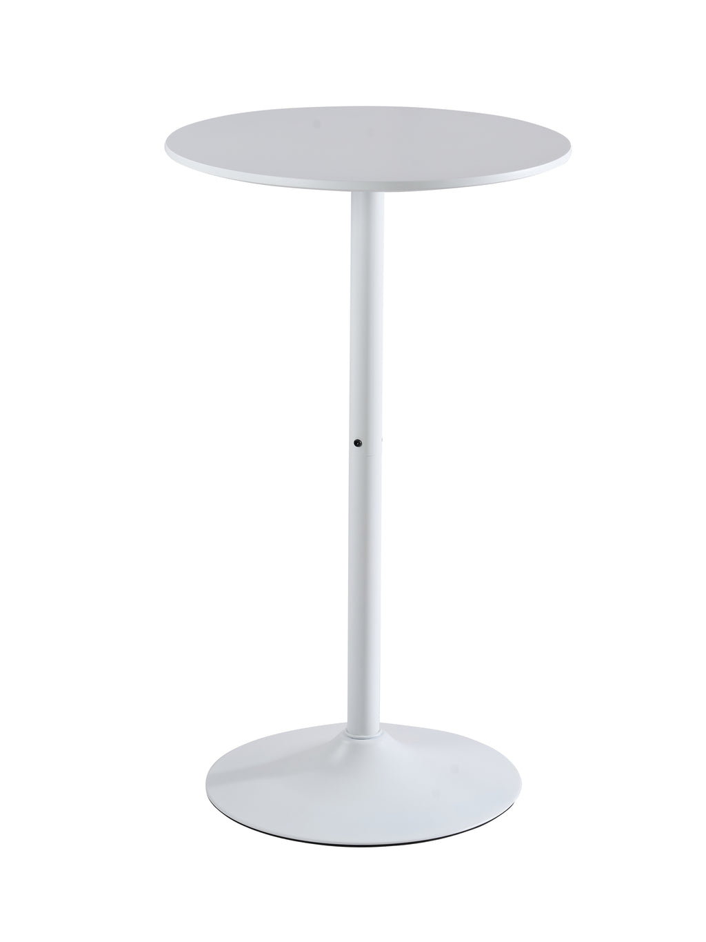 White Round Bar  Table, modern dining table, dining table, MDF tabletop and iron-painted matte base, round dining table, medieval living room coffee table (24 inches), family kitchen, small space - Grand Goldman Shop