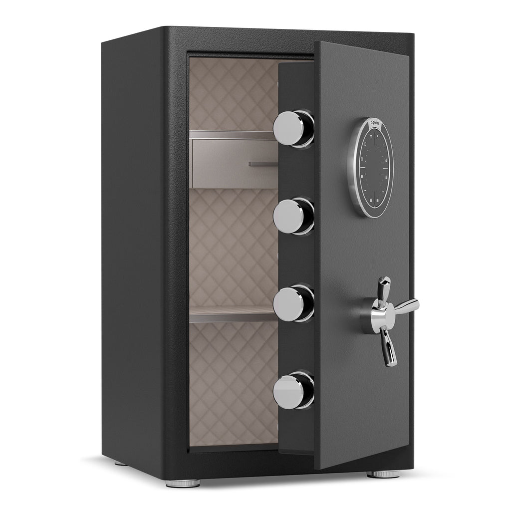 2.8 Cu Ft Large Home Safe with Fireproof Bag, Heavy-Duty Steel Construction, Digital Keypad, 10mm Door & 28mm Bolts, Removabl